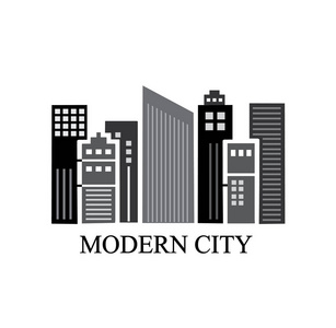 现代城市和摩天大楼