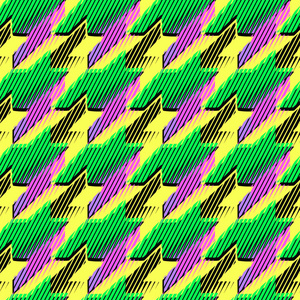 犬牙无缝图案的服装设计.时尚面料 ab照片