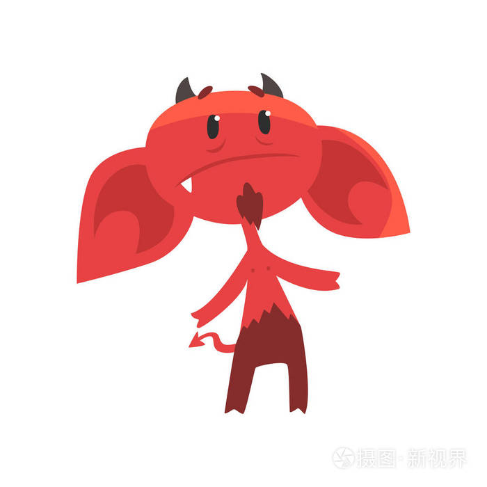 喜剧红色恶魔在平的样式