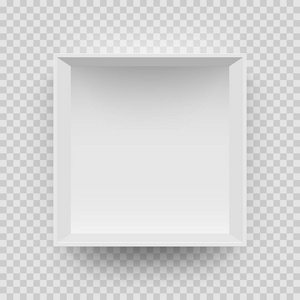 空白盒模拟3d 顶视图模型隔离透明背景