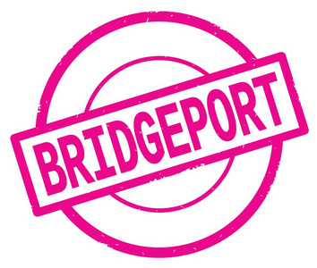 桥港文字, 写在粉红色的简单圆形邮票