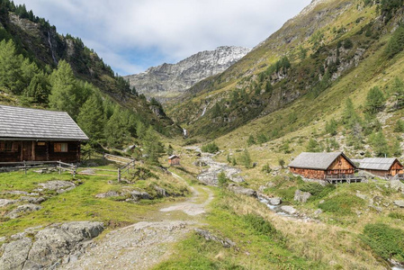 高山客舱在 Goeriachtal 在 Lungau, 奥地利