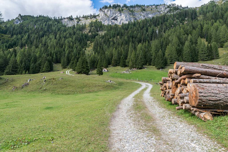 Riedingtal 的风景在 Lungau, 奥地利