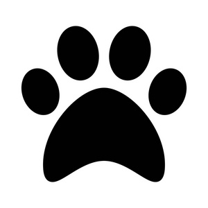 卡通猫爪印图片