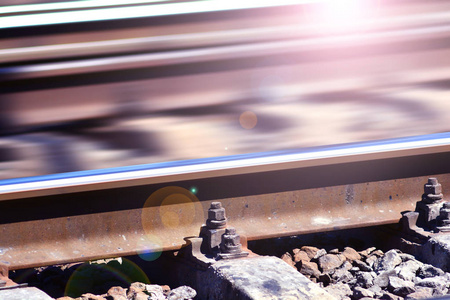 铁路和速度背景