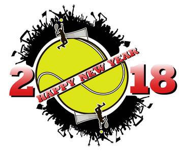 2018新年快乐网球