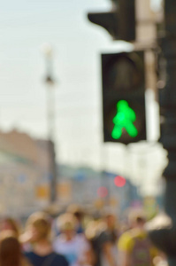 人行横道的红绿灯图片
