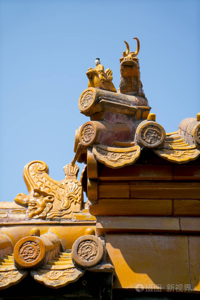 北京紫禁城屋顶装饰