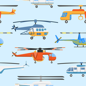 直升机空中运输螺旋桨空中飞行器现代航空军用民用直升机飞机矢量无缝模式背景