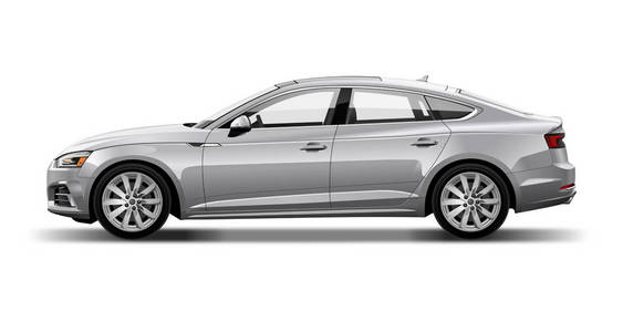 崭新奥迪奥迪 a5 侧视图照片