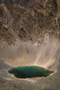 美丽的湖的相片在高 Tatra 山, 斯洛伐克, 欧洲