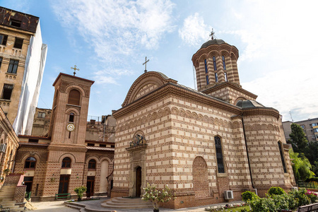 罗马尼亚布加勒斯特夏季最古老的教堂