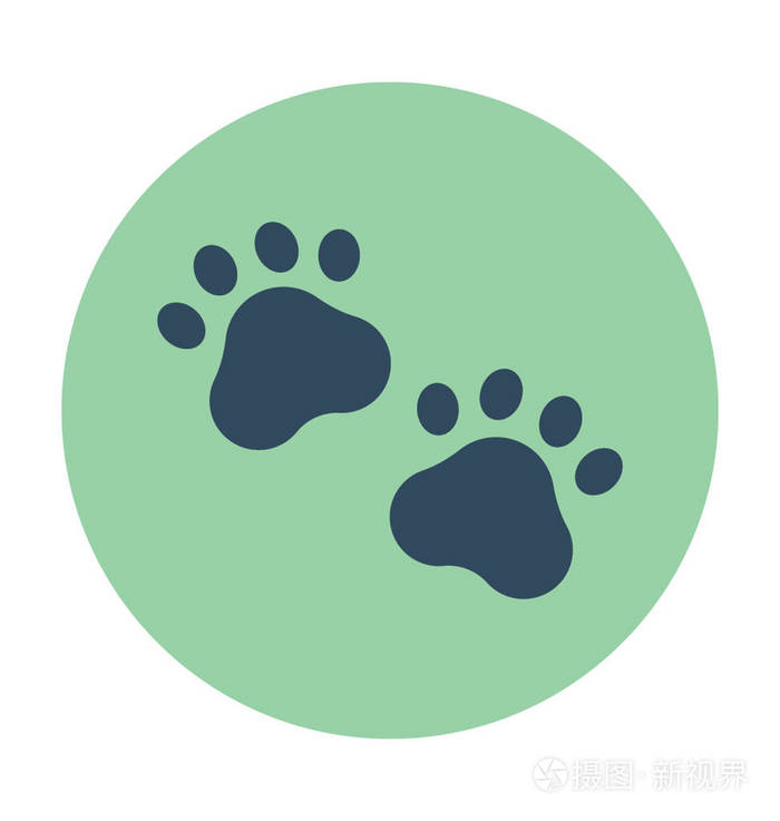狗爪矢量图标