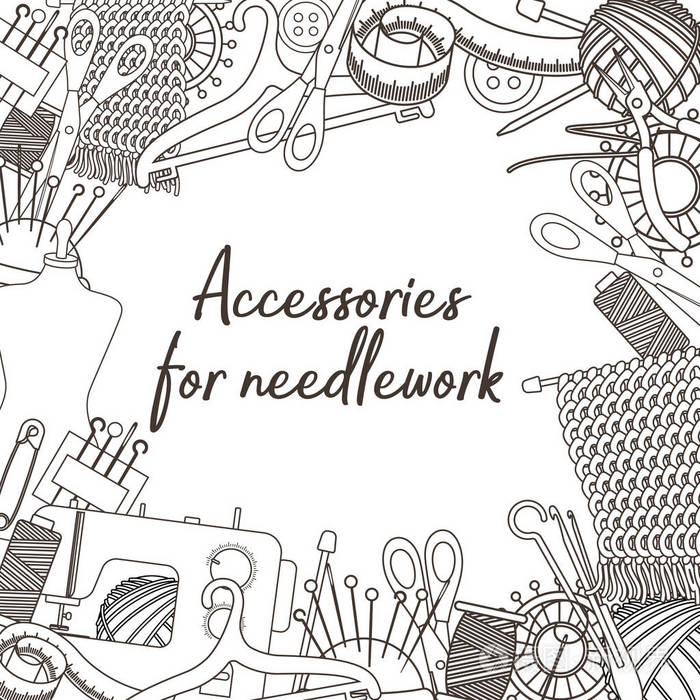 针线活的配件插画-正版商用图片102cip-摄图新视界