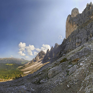 维诺埃斯或富内斯山谷与盖斯勒集团奥德尔山白云岩南部蒂罗尔意大利欧洲