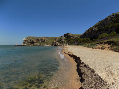 惠州双月湾风光海滨景观.亚速海海湾, 一般海滩, 克里米亚.