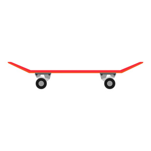 滑板矢量设计插图。滑冰的时髦, 体育 