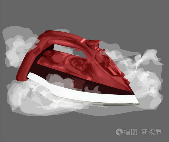 电铁, 对象隔绝, 媒介例证.卡通风格.红颜色