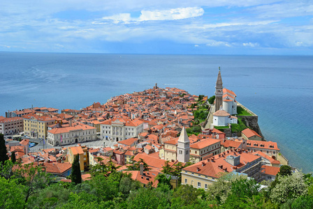 Piran 镇的看法在斯洛文尼亚