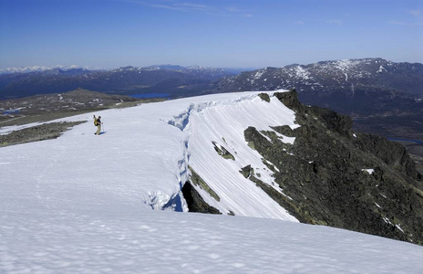 雪山登山者