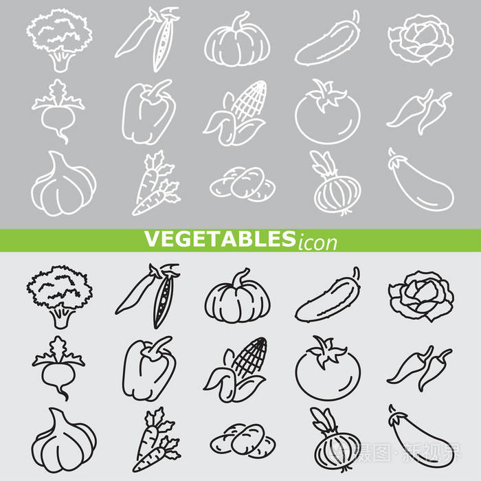 蔬菜网图标套装