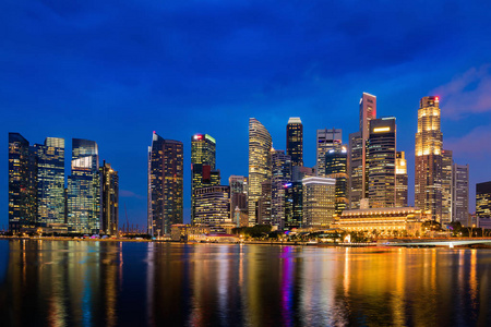 新加坡市中心和灯光照明, 城市景观