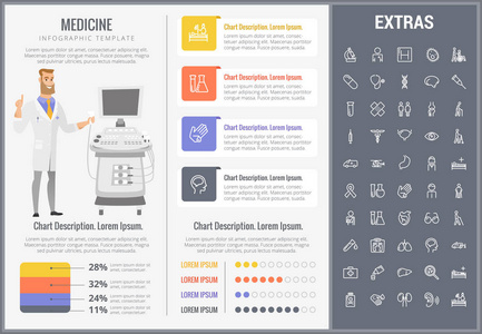 医学信息模板元素和图标
