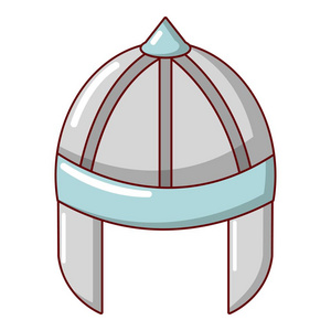 骑士头盔守护图标, 卡通风格