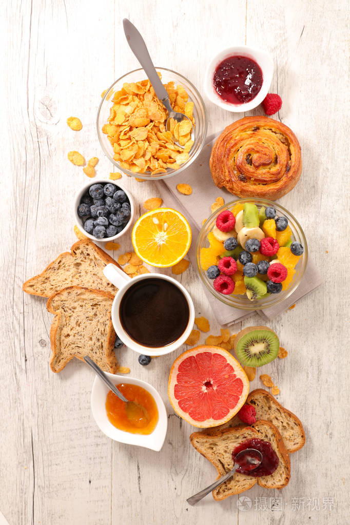 各种各样的早餐麦片