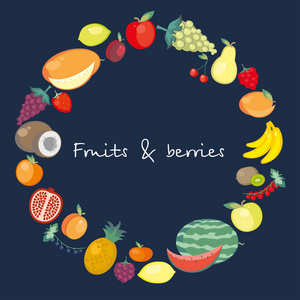 二十五新鲜水果的图标