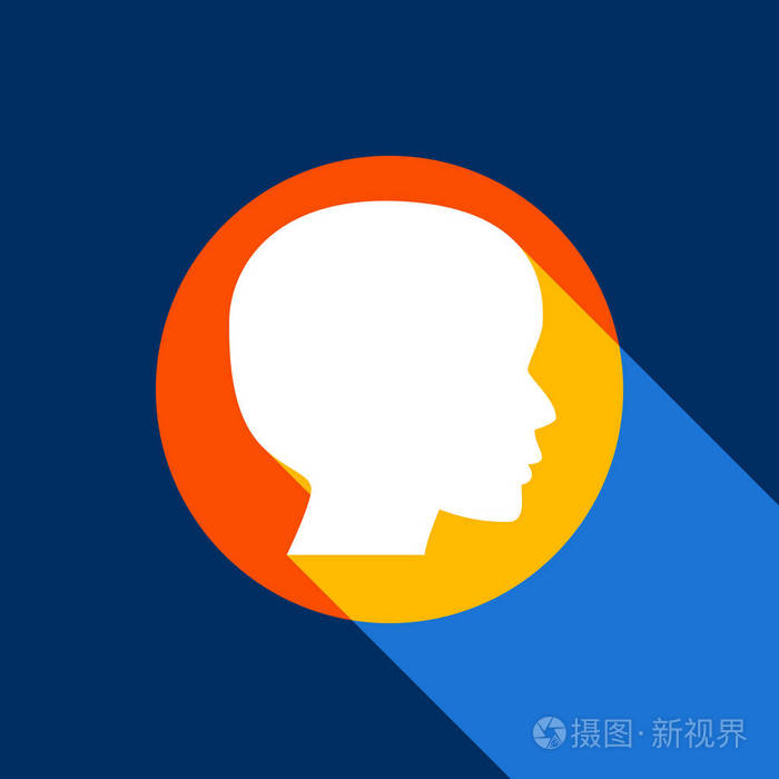 人头标志.矢量.