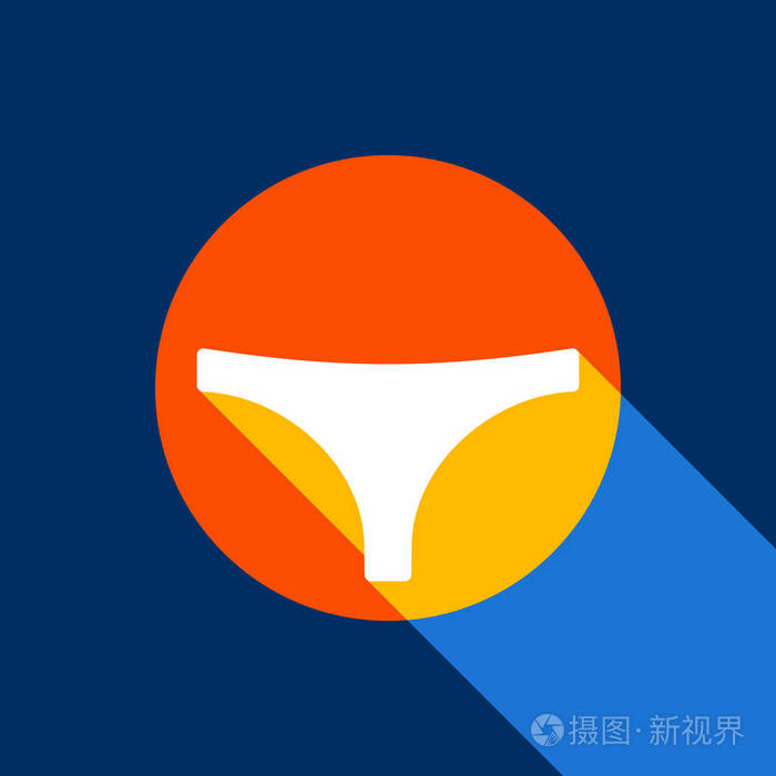 女士内裤标志矢量白色的图标在柚的圆圈与无限阴影的光在凉爽的黑色