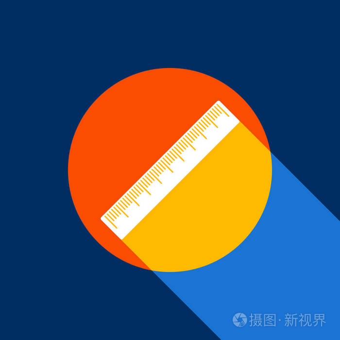 厘米标尺符号.矢量.