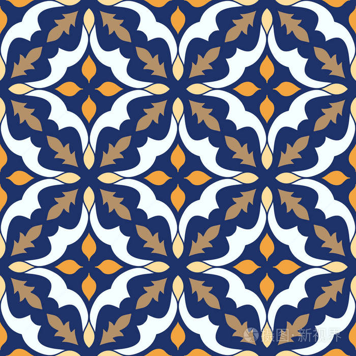 矢量无缝纹理.美丽的色彩图案设计和时尚与装饰元素.葡萄牙语