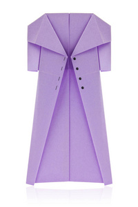 紫色的折纸大衣