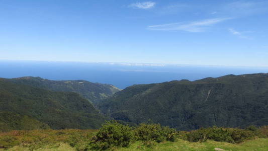 马德拉岛上的山地景观