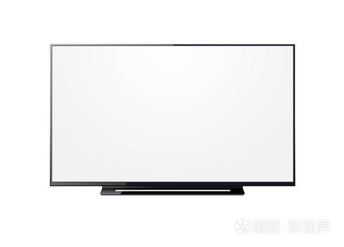 电视屏幕上白色