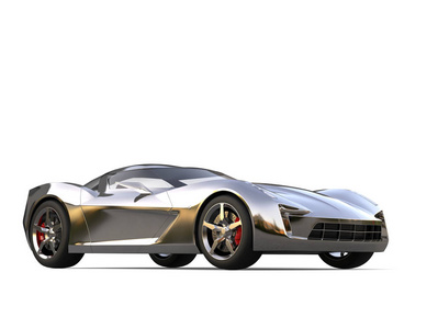 美丽的金属超级跑车概念车