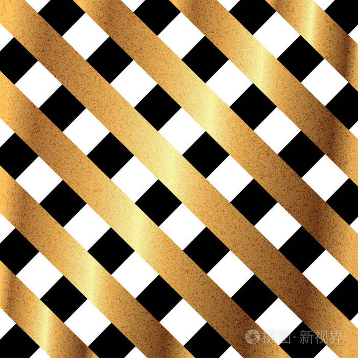 金闪闪发光对角线图案的矢量图示插画-正版商用图片104pkj-摄图新视界