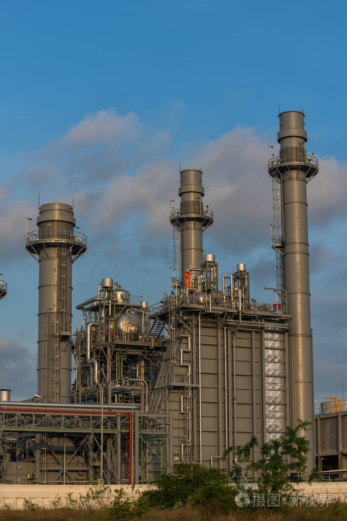 火力发电厂的烟囱
