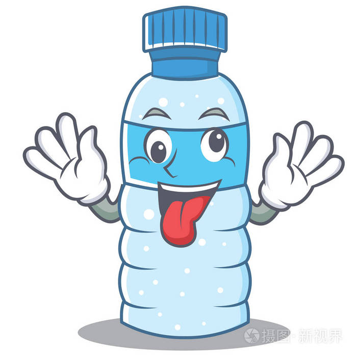 疯狂的瓶子字符卡通风格