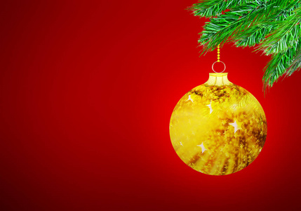球圣诞金黄装饰雪背景颜色纹理
