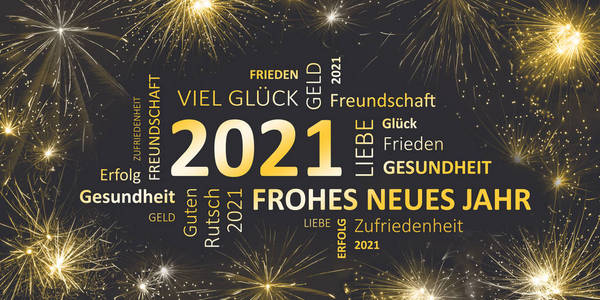 德国卡片为新年2021照片
