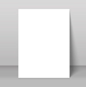 海报空白双折叠小册子样机封面模板