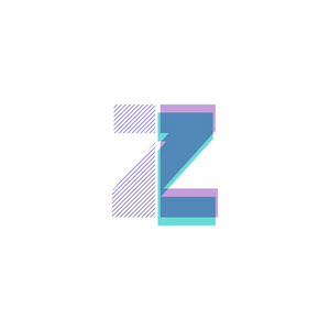 Z线标志矢量插图