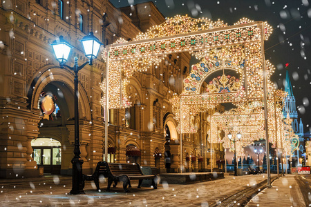 莫斯科的圣诞节St. 尼古拉斯的圣诞装饰