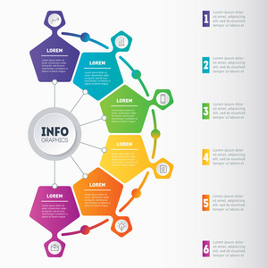 矢量信息图。 商业技术或教育过程的基本组成部分。 有选择的商业概念。 圆图图或演示文稿的Web模板。 报告的一部分