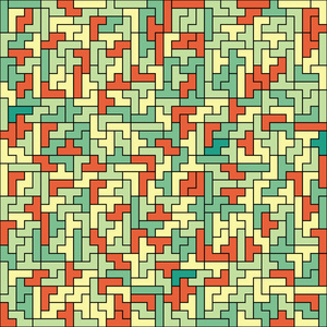 几何形状抽象图案绿色