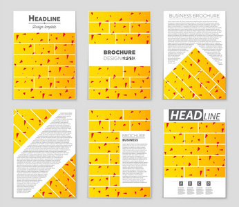 抽象矢量布局背景集。艺术模板设计 列表 头版 样机宣传册主题样式 横幅 想法 封面 小册子 打印 传单，书，空