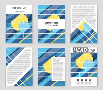 抽象矢量布局背景集。艺术模板设计 列表 头版 样机宣传册主题样式 横幅 想法 封面 小册子 打印 传单，书，空